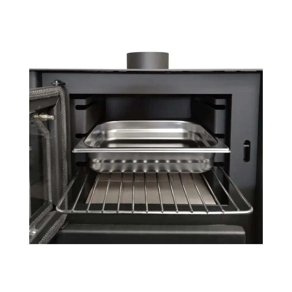 ESTUFA DE LEÑA AROA 9,6 KW CON HORNO ECODESIGN FOGOSUR