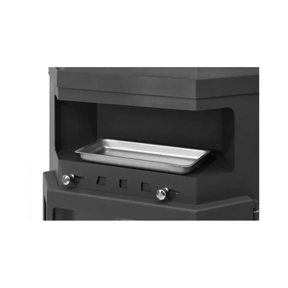 ESTUFA DE LEÑA LINAM ESQUINA CON LEÑERO INFERIOR EIDER BIOMASA