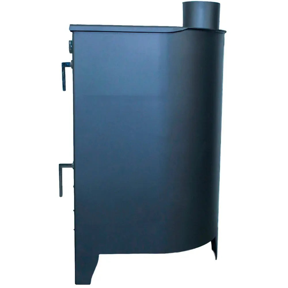 BARBACOA CON HORNO DE LEÑA MODELO LOG 9.5 KW FONDO REDONDEADO JOYMA