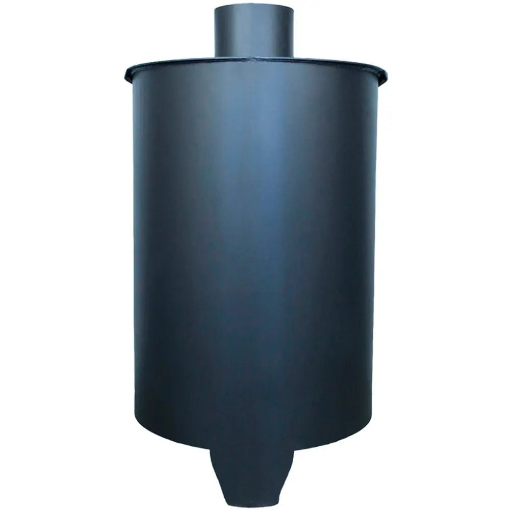 BARBACOA CON HORNO DE LEÑA MODELO LOG 9.5 KW FONDO REDONDEADO JOYMA