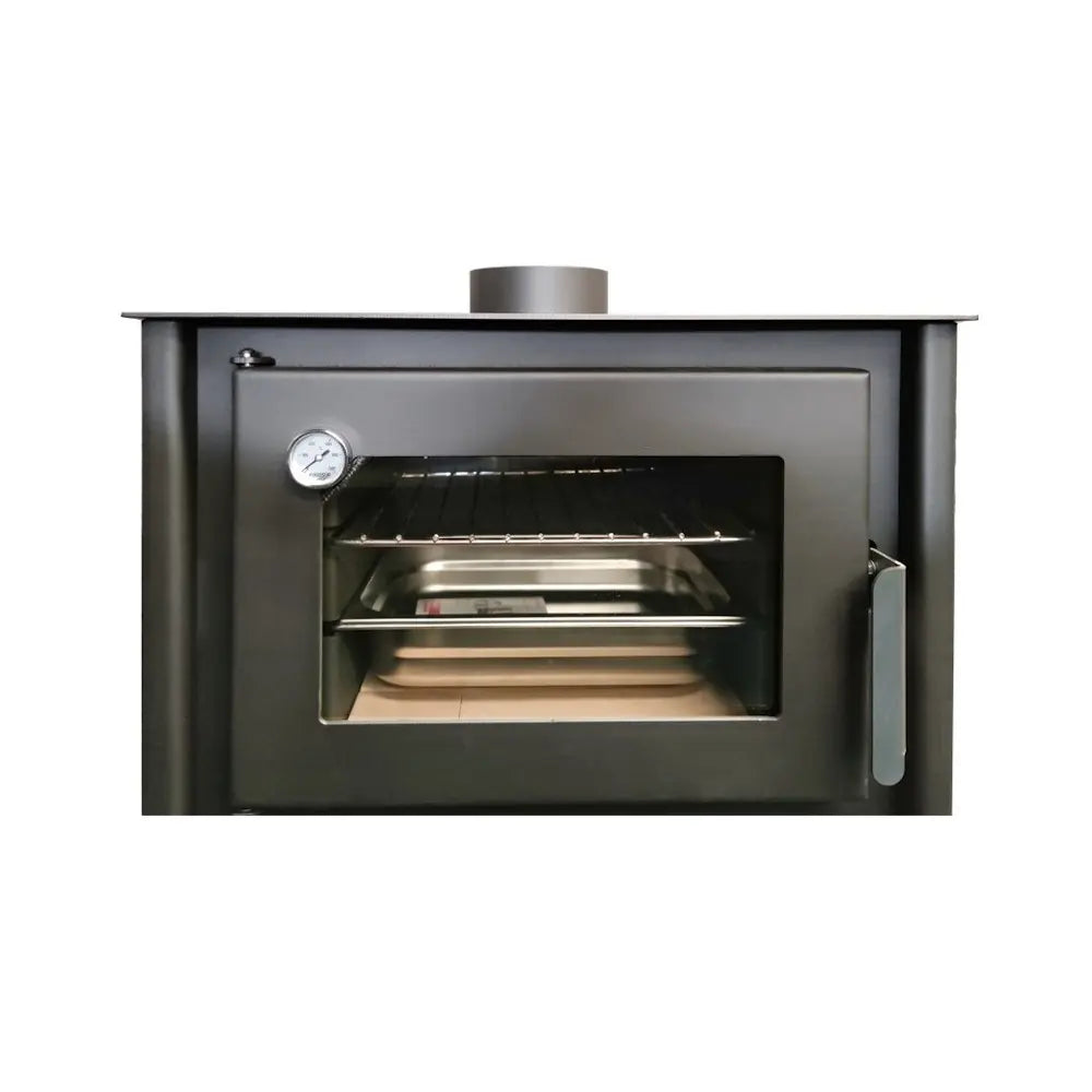 ESTUFA DE LEÑA AROA 9,6 KW CON HORNO ECODESIGN FOGOSUR