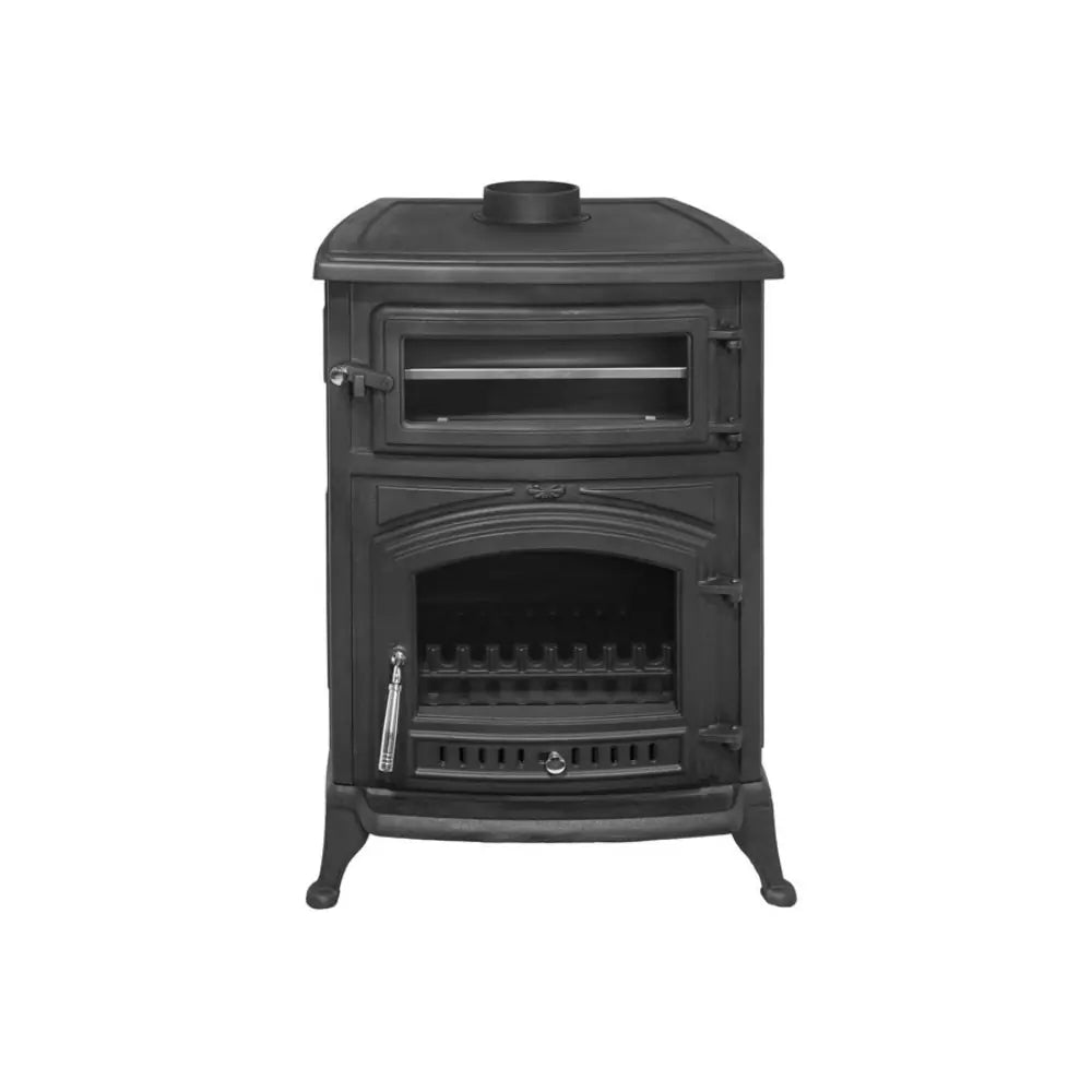 ESTUFA DE LEÑA DE FUNDICIÓN CON HORNO ANTARES NEW 18 KW EIDER BIOMASA