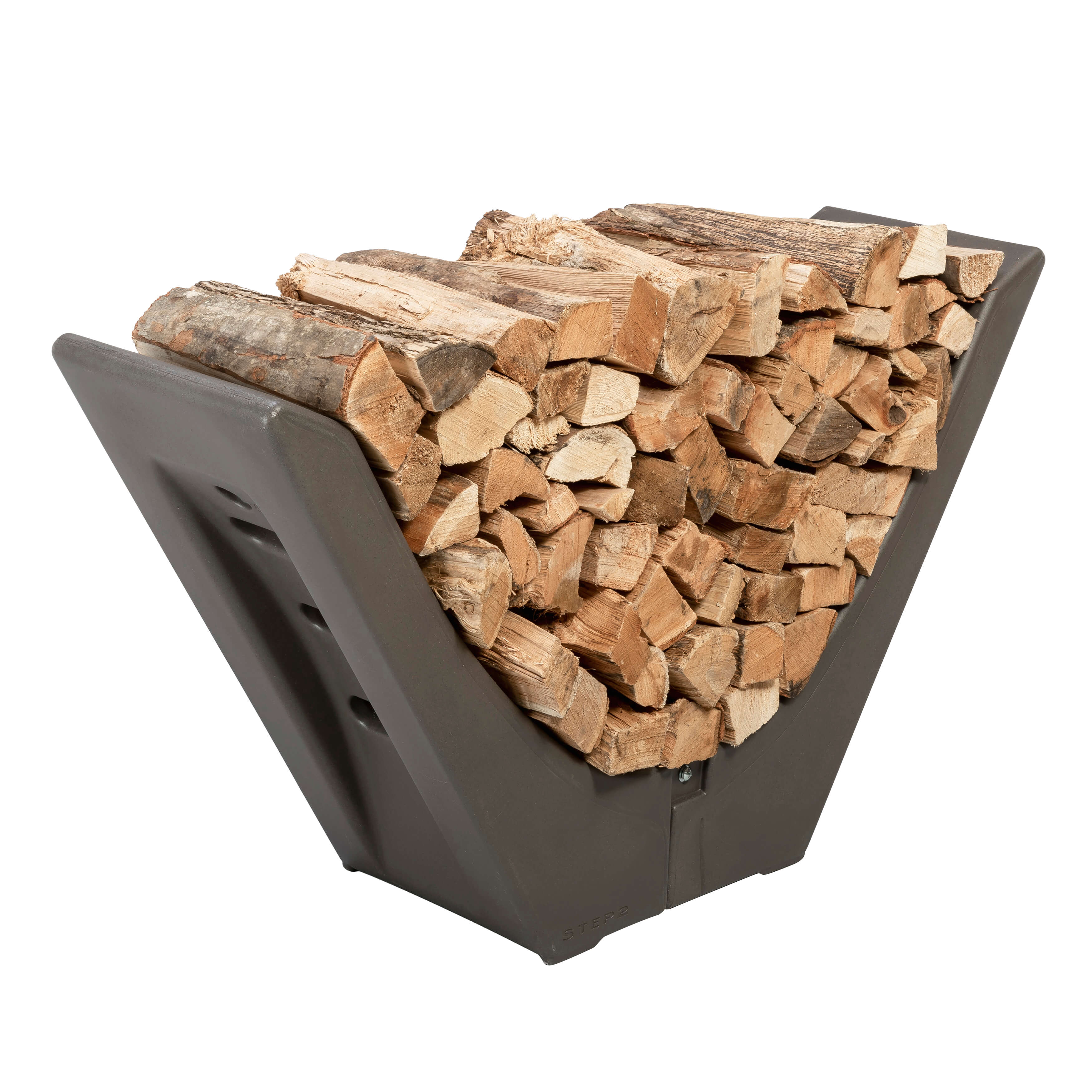 Step2 Longhorn | Portalegna per tronchi Leggero e facile da spostare - Plastica rotostampata - 68,6 x 147,3 cm